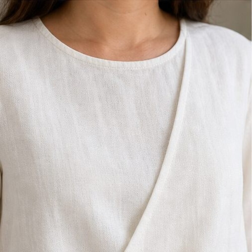 Ivory Smocked Top - Picture 4 of 6